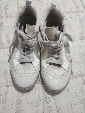 ShuShop White and Light Gray Women's Sneakers
